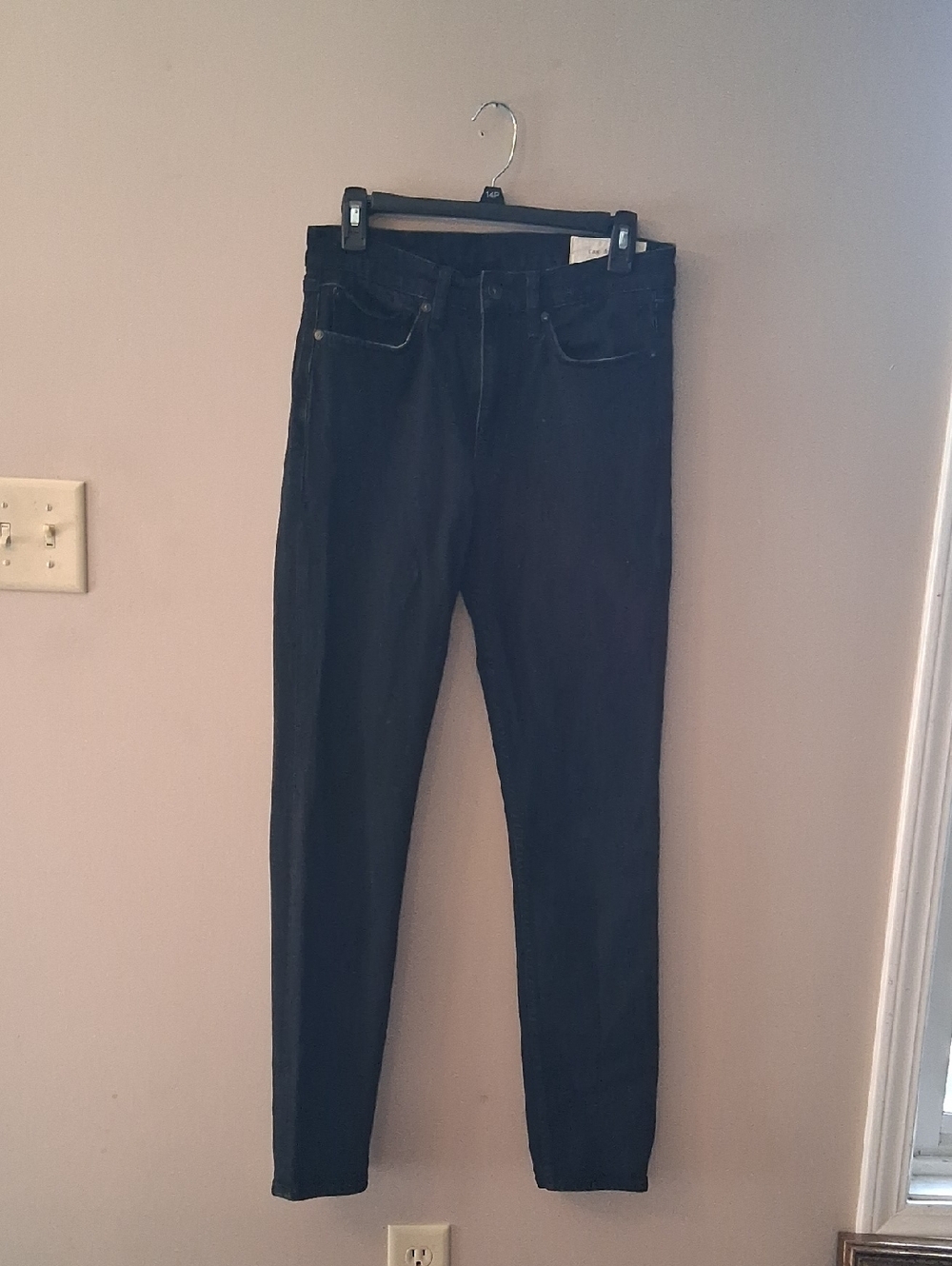 Rag & Bone Fit 2 Slim Jeans Mens 30 Waist 32 Length Black Denim Urban City
